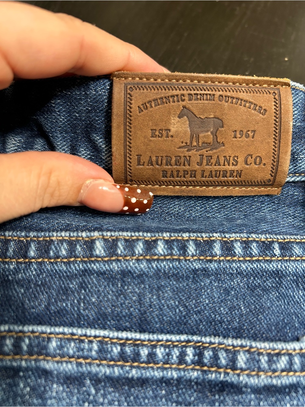 Ralph Lauren Lauren Jeans Co. Dark Blue Women's Denim